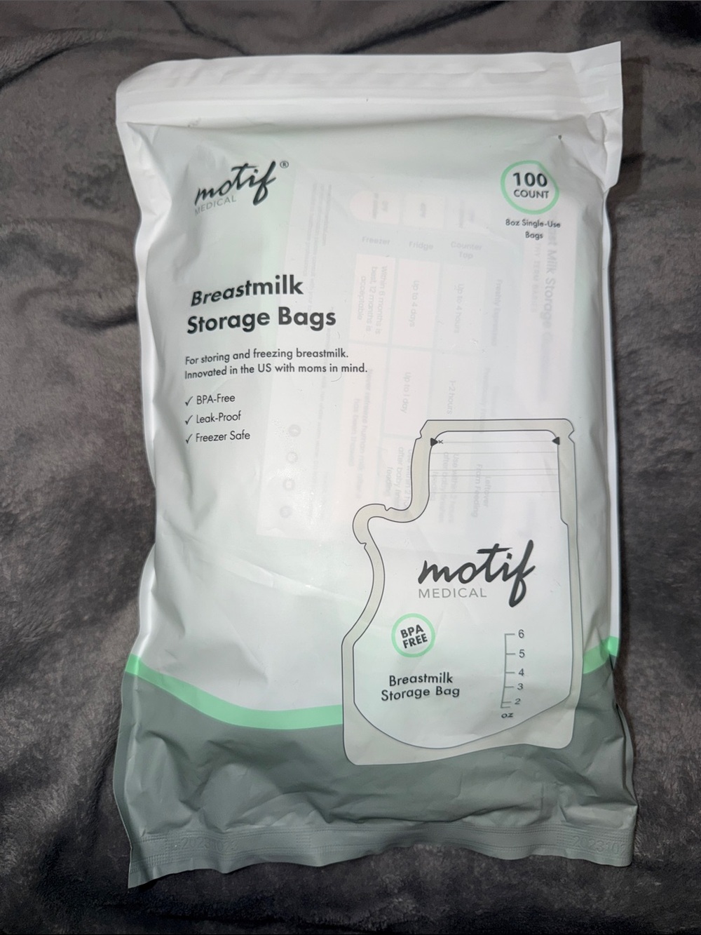 Motif Medical Breastmilk Storage Bags